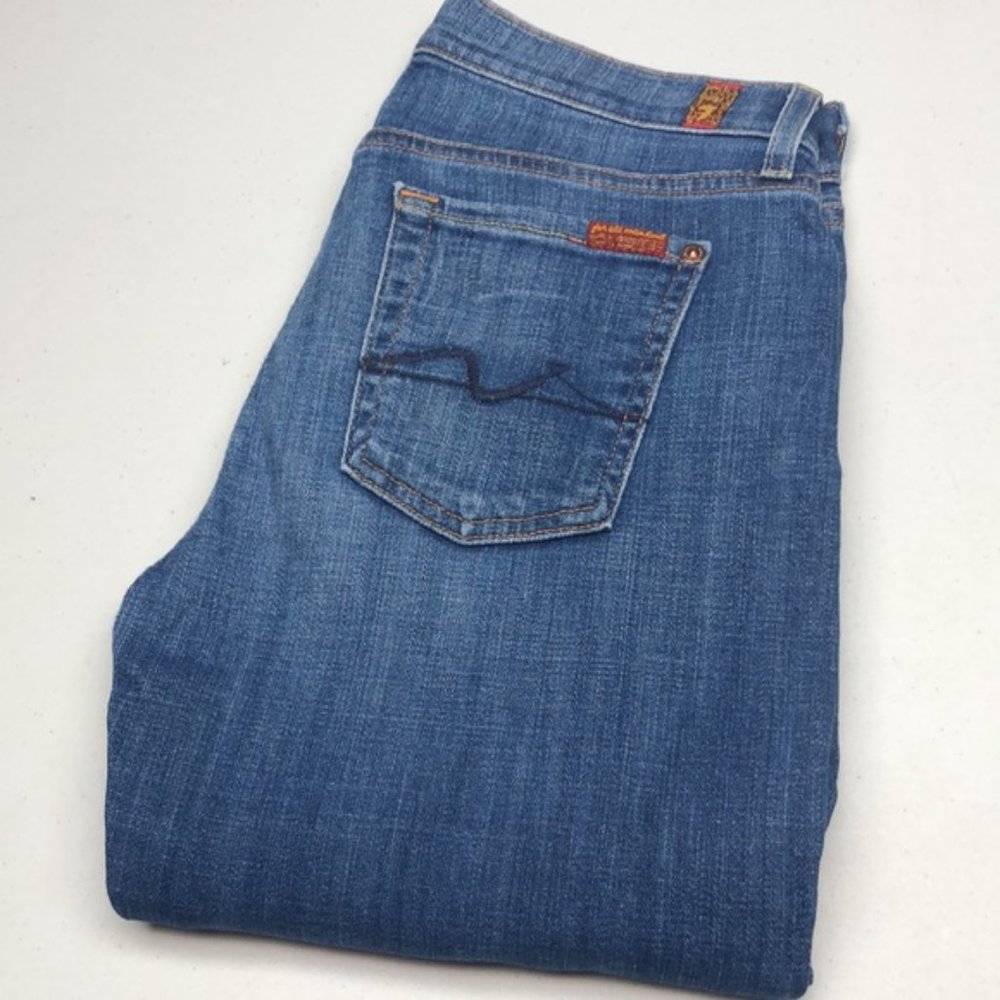 RARE 7 for ALL MANKIND JOSEFINA SKINNY BOYFRIEND 25x27 MADE IN USA 🇺🇸